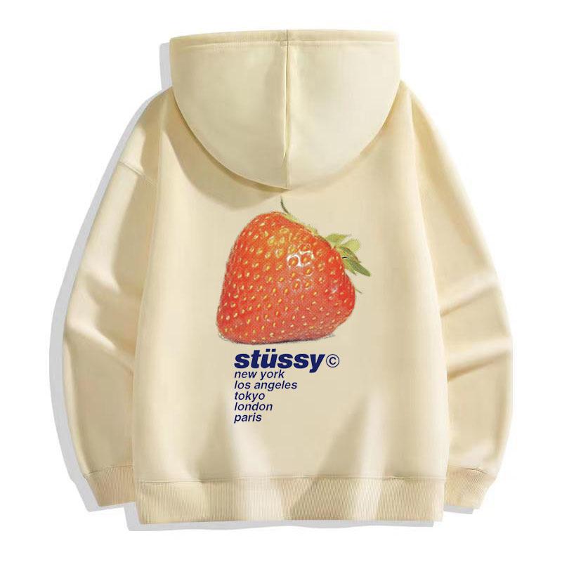 Stussy Autumn/Winter Thickened Silver Fox Plush Warm High Quality Cotton Stussy Strawberry Print Hoodie
Stussy Autumn/Winter Thickened Silver Fox Plush Warm High Quality Cotton Stussy Strawberry Print Hoodie