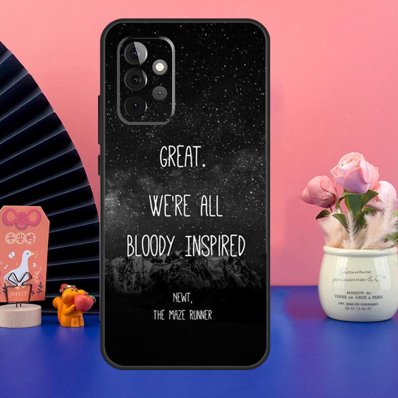 Newt Quotes The Maze Runner Case For Samsung Galaxy A54 A34 A24 A14 A73 A53 A33 A23 A13 A52 A32 A22 A12 A51 A71 Cover Samsung A51 4G
Newt Quotes The Maze Runner Case For Samsung Galaxy A54 A34 A24 A14 A73 A53 A33 A23 A13 A52 A32 A22 A12 A51 A71 Cover Samsung A51 4G