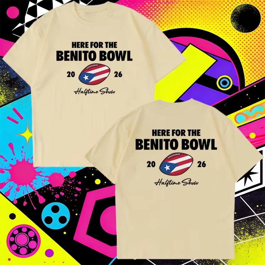Hot Rapper Bad Bunny Super bowl 2026 Halftime Show short sleeve Tshirt Men Women harajuku black T shirt Unisex pure Cotton top 4XL
Hot Rapper Bad Bunny Super bowl 2026 Halftime Show short sleeve Tshirt Men Women harajuku black T shirt Unisex pure Cotton top 4XL