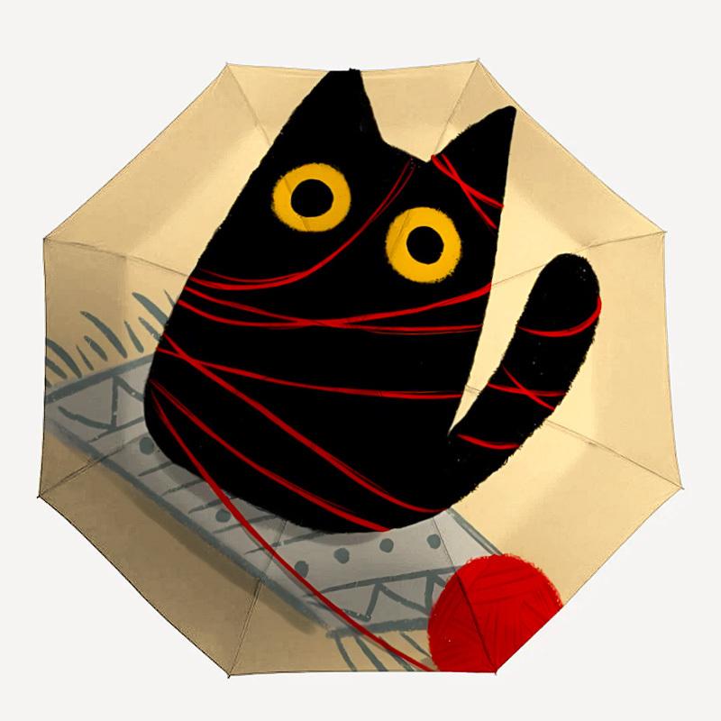 1pc Yarn CatAutomatic Folding Umbrella, Portable Collapsible Design, Casual Outdoor Accessory, for All Seasons 037
1pc Yarn CatAutomatic Folding Umbrella, Portable Collapsible Design, Casual Outdoor Accessory, for All Seasons 037
