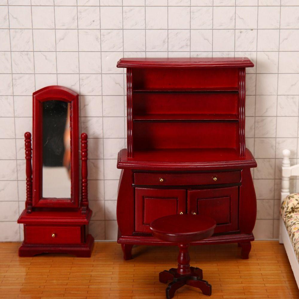 Wood Miniature Wood Display Cupboard Artificial Miniature Dollhouse Furniture Model Vintage Style білий
Wood Miniature Wood Display Cupboard Artificial Miniature Dollhouse Furniture Model Vintage Style білий