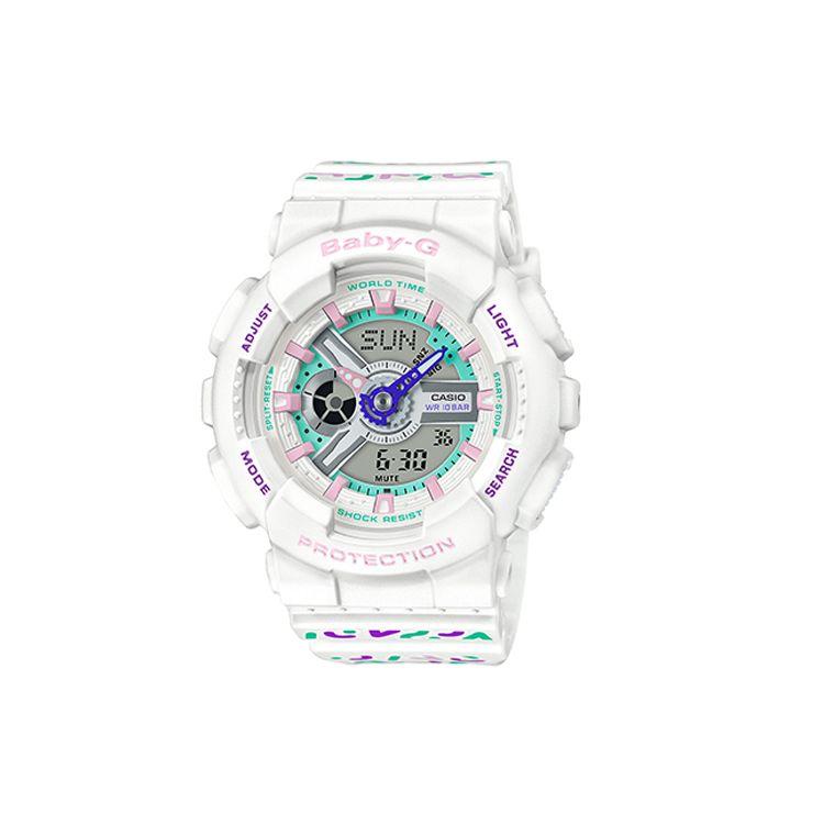 Casio Baby-G Macaron Color Block Dual Display Waterproof Sports Fashion Watch Women watches White BA-110TH-7A White
Casio Baby-G Macaron Color Block Dual Display Waterproof Sports Fashion Watch Women watches White BA-110TH-7A White