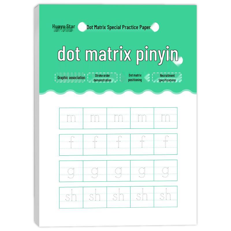 Dot Matrix Practice Book: Tracing Strokes, Radicals, Pinyin, Numbers, and English Letters for Kindergarten to Large Classes
Dot Matrix Practice Book: Tracing Strokes, Radicals, Pinyin, Numbers, and English Letters for Kindergarten to Large Classes