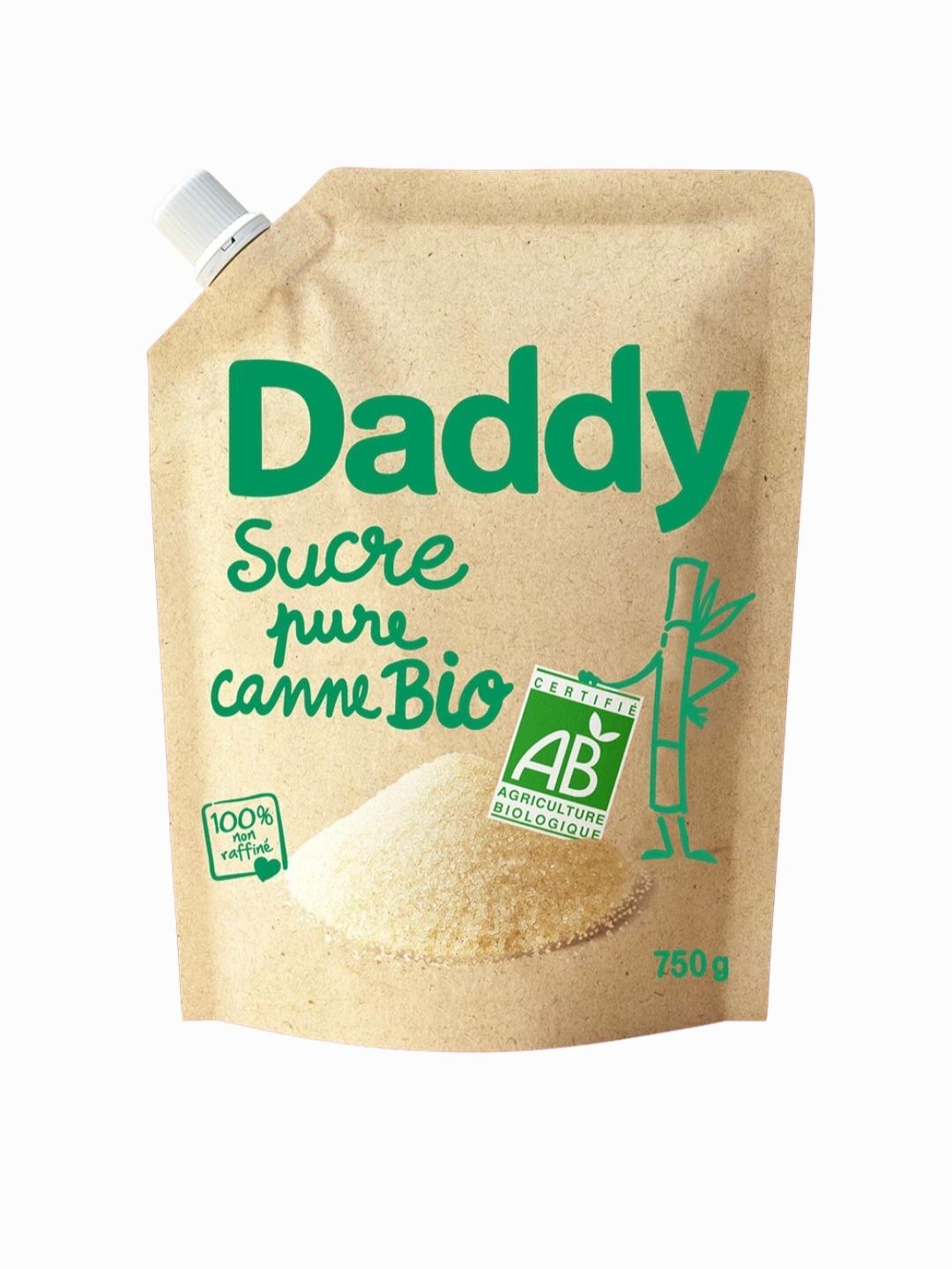 DADDY Органічний чистий тростинний цукор, пакет 750 г
DADDY Органічний чистий тростинний цукор, пакет 750 г