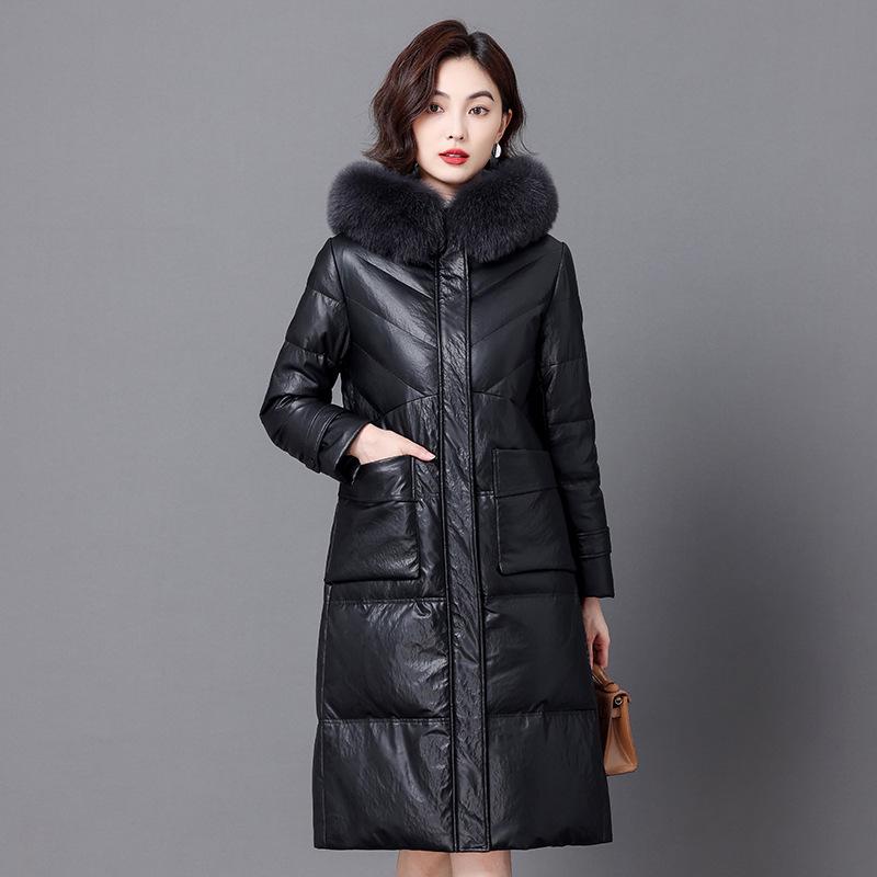 Женское длинное пуховое пальто из натуральной овчины 2024, Повседневная зимняя куртка с 90% пухом белой утки. XXL чёрный
Женское длинное пуховое пальто из натуральной овчины 2024, Повседневная зимняя куртка с 90% пухом белой утки. XXL чёрный
