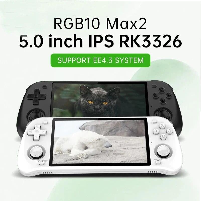 POWKIDDY Ретро система с открытым исходным кодом RGB10 Max 2 5,0 дюймов Чистый черный, белый цвет Ручная игровая консоль RK3326 IPS Экран Детские подарки
POWKIDDY Ретро система с открытым исходным кодом RGB10 Max 2 5,0 дюймов Чистый черный, белый цвет Ручная игровая консоль RK3326 IPS Экран Детские подарки