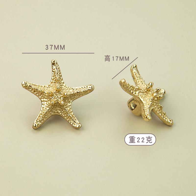 Originality, Luxury, Gold Decoration, Starfish Handle, Brass Star Drawer, Wardrobe, Cabinet Door, Single Hole Drawer Knobs
Originality, Luxury, Gold Decoration, Starfish Handle, Brass Star Drawer, Wardrobe, Cabinet Door, Single Hole Drawer Knobs