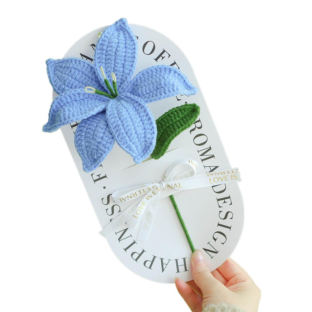 Romantic Crochet Artificial Flowers Hand-Knitted Flower Bouquet Gift Bags Teacher s Day синій
Romantic Crochet Artificial Flowers Hand-Knitted Flower Bouquet Gift Bags Teacher s Day синій