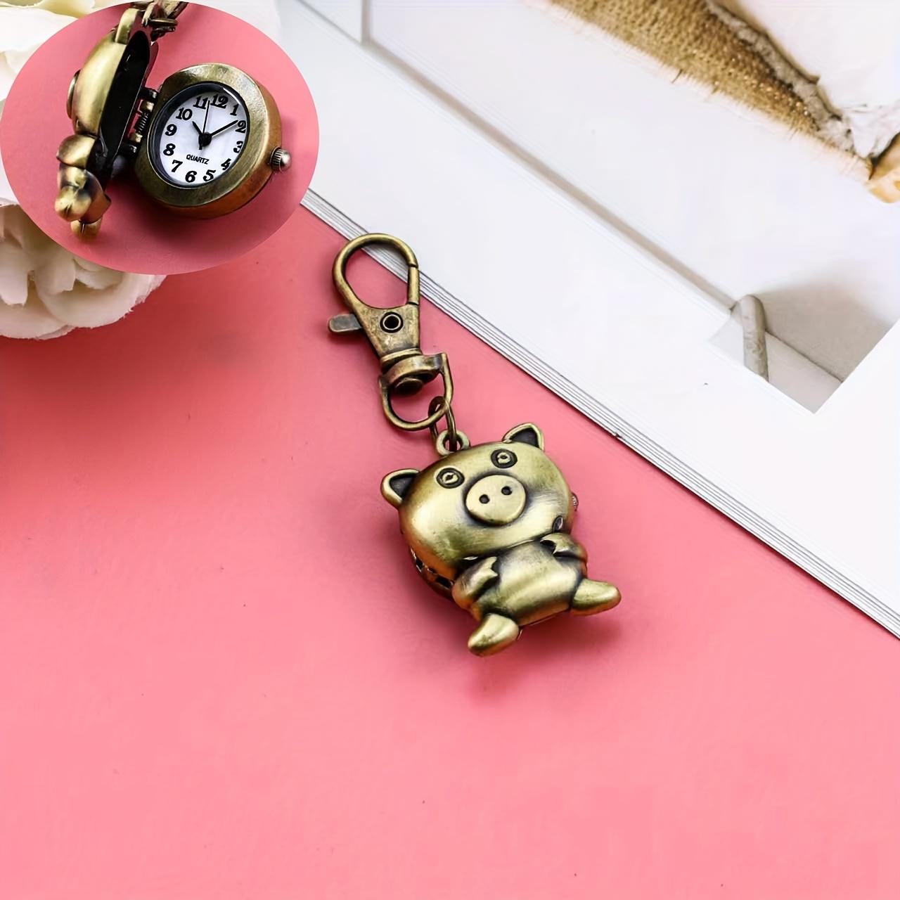Piggy keychain watch hanging watch retro exam cartoon retro Piggy flip pocket watch backpack keychain for men and women коричневий
Piggy keychain watch hanging watch retro exam cartoon retro Piggy flip pocket watch backpack keychain for men and women коричневий