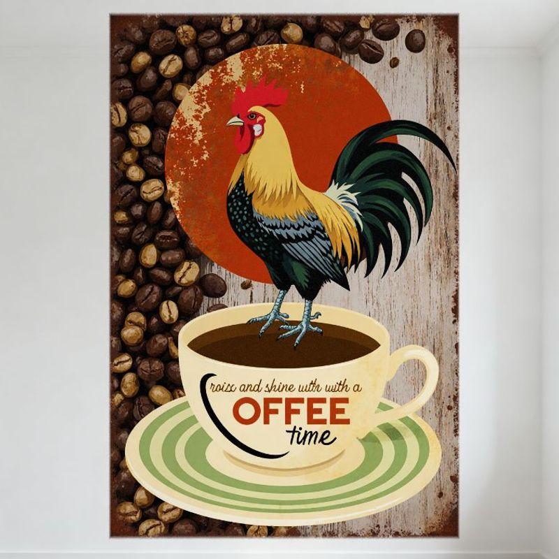 Vintage Rooster Coffee Metal Tin Sign Retro Coffee Beans Sunburst Design for Café Bar Home Decor, Roast and Shine with Coffee Ti 20x30cm(7.8x11.8inch)
Vintage Rooster Coffee Metal Tin Sign Retro Coffee Beans Sunburst Design for Café Bar Home Decor, Roast and Shine with Coffee Ti 20x30cm(7.8x11.8inch)