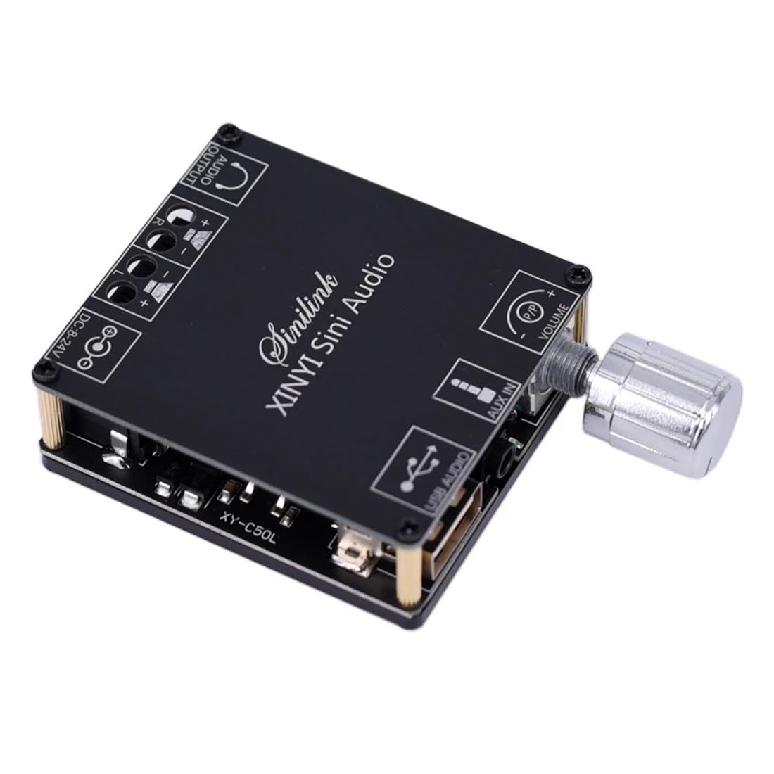 GAOHOU Stereo Digital Power Amplifier Board 50W Dual Channel 360 Degree Stepless Tuning BT5.0 чорний
GAOHOU Stereo Digital Power Amplifier Board 50W Dual Channel 360 Degree Stepless Tuning BT5.0 чорний