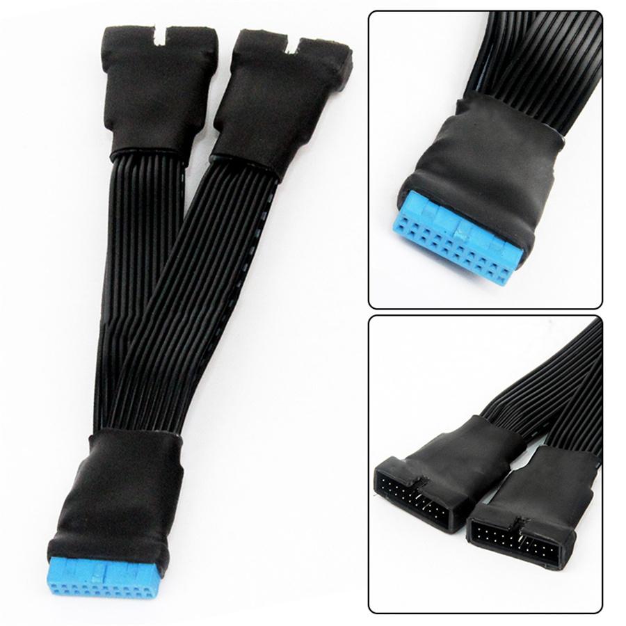 12cm 19pins to USB 3.0 20pins 1 to 2 Power Splitter Cable 18awg for Motherboard
12cm 19pins to USB 3.0 20pins 1 to 2 Power Splitter Cable 18awg for Motherboard