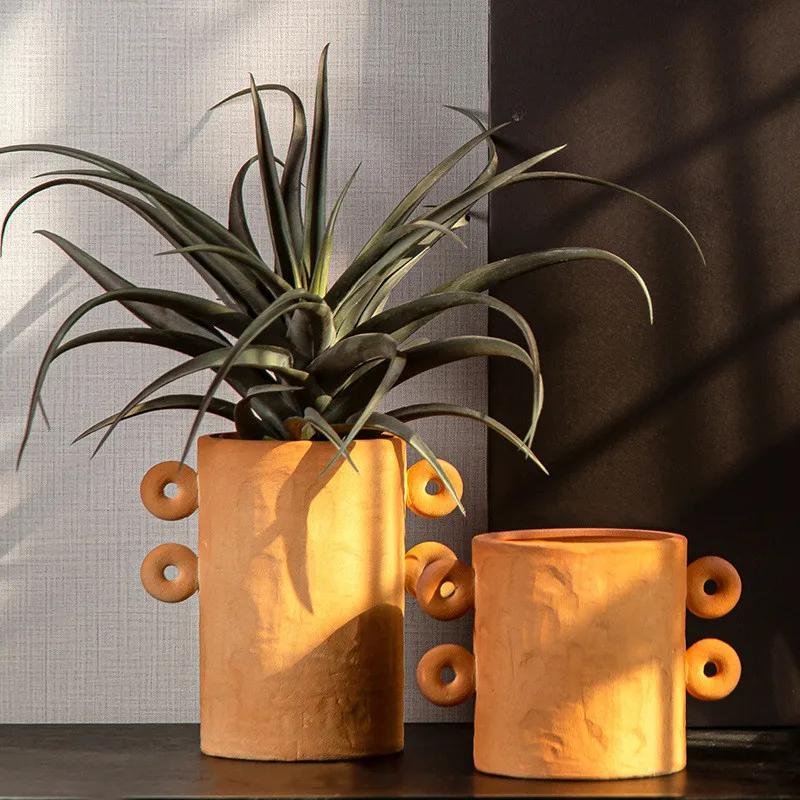Ceramic Vase Binaural Orange Ceramic Flower Set Flower Arranging Furnishing Articles Flower Vase S Home Decoration Accessories
Ceramic Vase Binaural Orange Ceramic Flower Set Flower Arranging Furnishing Articles Flower Vase S Home Decoration Accessories