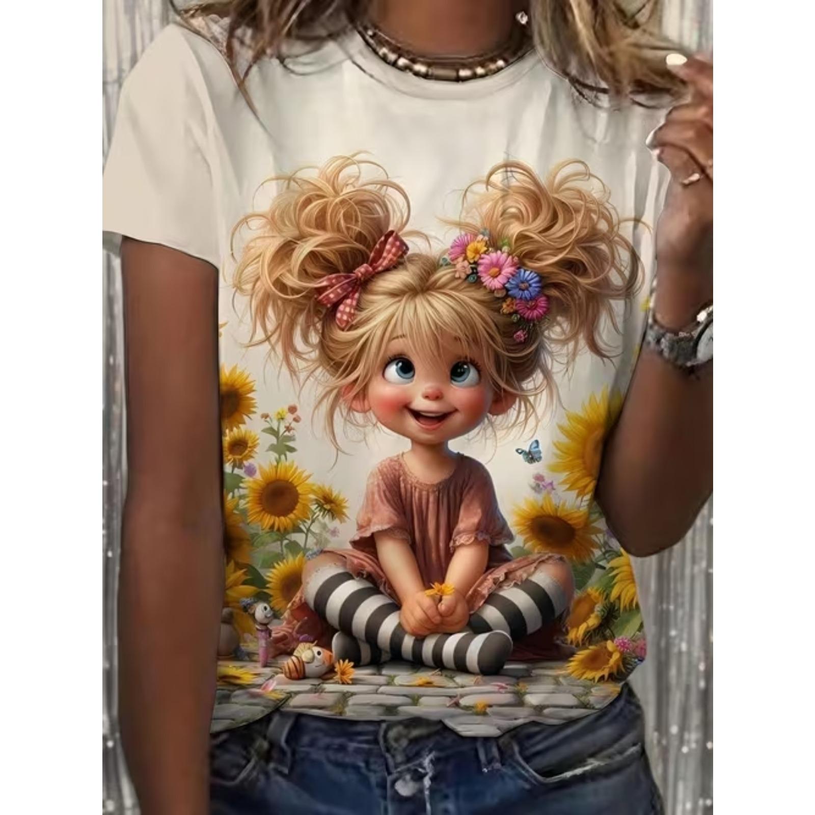 Fashion Women Character Illustration Print T Shirt Funny Casual O-neck Short Sleeves T-shirt Summer Female Tee Shirt XS белый
Fashion Women Character Illustration Print T Shirt Funny Casual O-neck Short Sleeves T-shirt Summer Female Tee Shirt XS белый