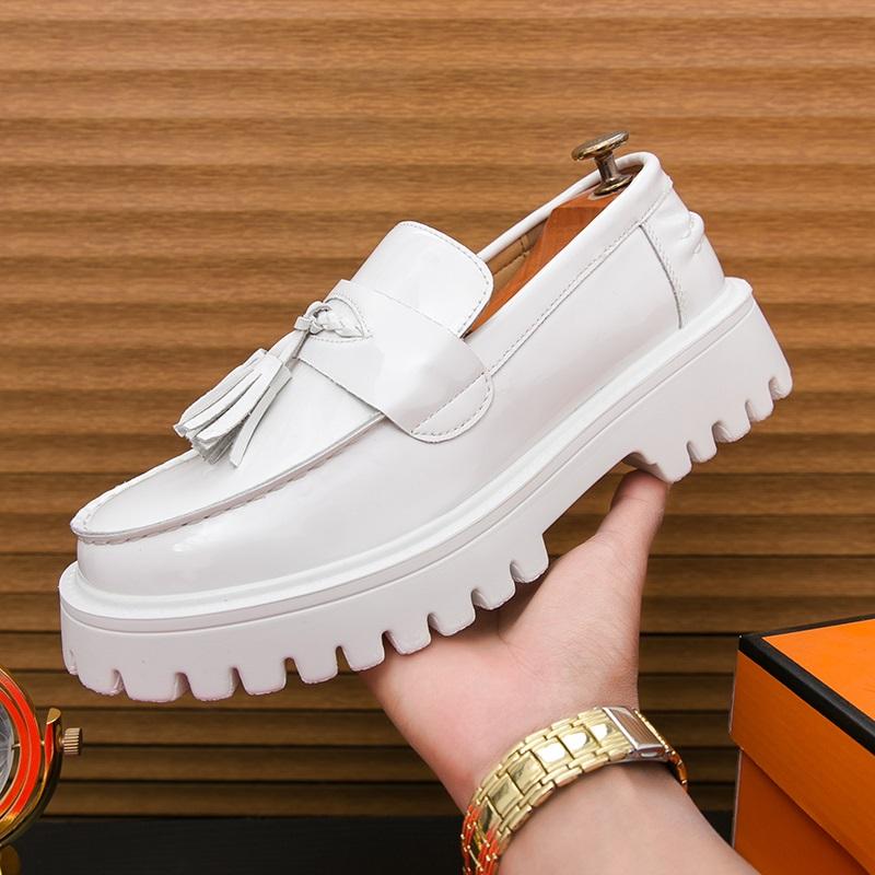 Fashion New Men s Black White Tassels Thick-soled Wedding Dress Shoes Male Lightweight Platform Loafter Zapatos Hombre 38
Fashion New Men s Black White Tassels Thick-soled Wedding Dress Shoes Male Lightweight Platform Loafter Zapatos Hombre 38