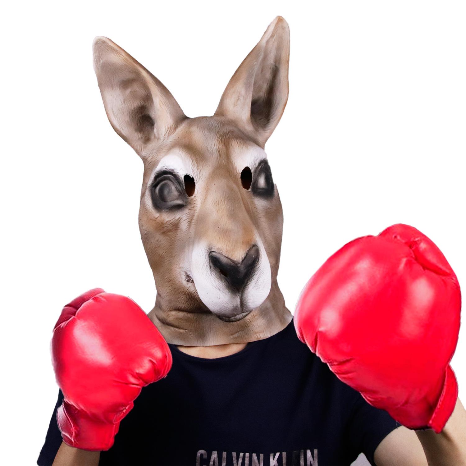 Kangaroo mask headgear, glove set, prank props One size fits all adults бежевий
Kangaroo mask headgear, glove set, prank props One size fits all adults бежевий
