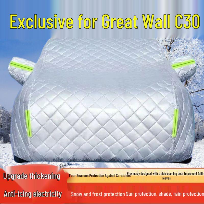 Great Wall C30 Car Cover: Sun, Rain, Snow, Frost, & Hail Protection; Thickened Heat Insulation. Thickened Hail Protection All-Season
Great Wall C30 Car Cover: Sun, Rain, Snow, Frost, & Hail Protection; Thickened Heat Insulation. Thickened Hail Protection All-Season