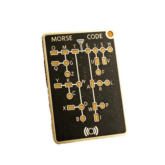 Morse Code Trainer Card, Professional PCB Style Electronic Learning Tool with Interactive LEDs 1pc
Morse Code Trainer Card, Professional PCB Style Electronic Learning Tool with Interactive LEDs 1pc