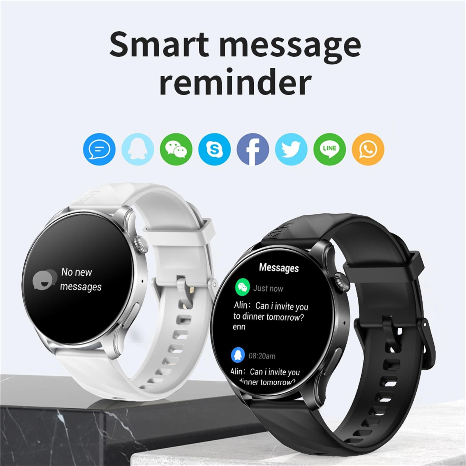 KUMI GW3 Pro Smartwatch 1.43 AMOLED HD Screen 100Exquisite Dial Bluetooth Call IP68 Life Waterproof 24Hour Health Monitoring One Size чорний
KUMI GW3 Pro Smartwatch 1.43 AMOLED HD Screen 100Exquisite Dial Bluetooth Call IP68 Life Waterproof 24Hour Health Monitoring One Size чорний