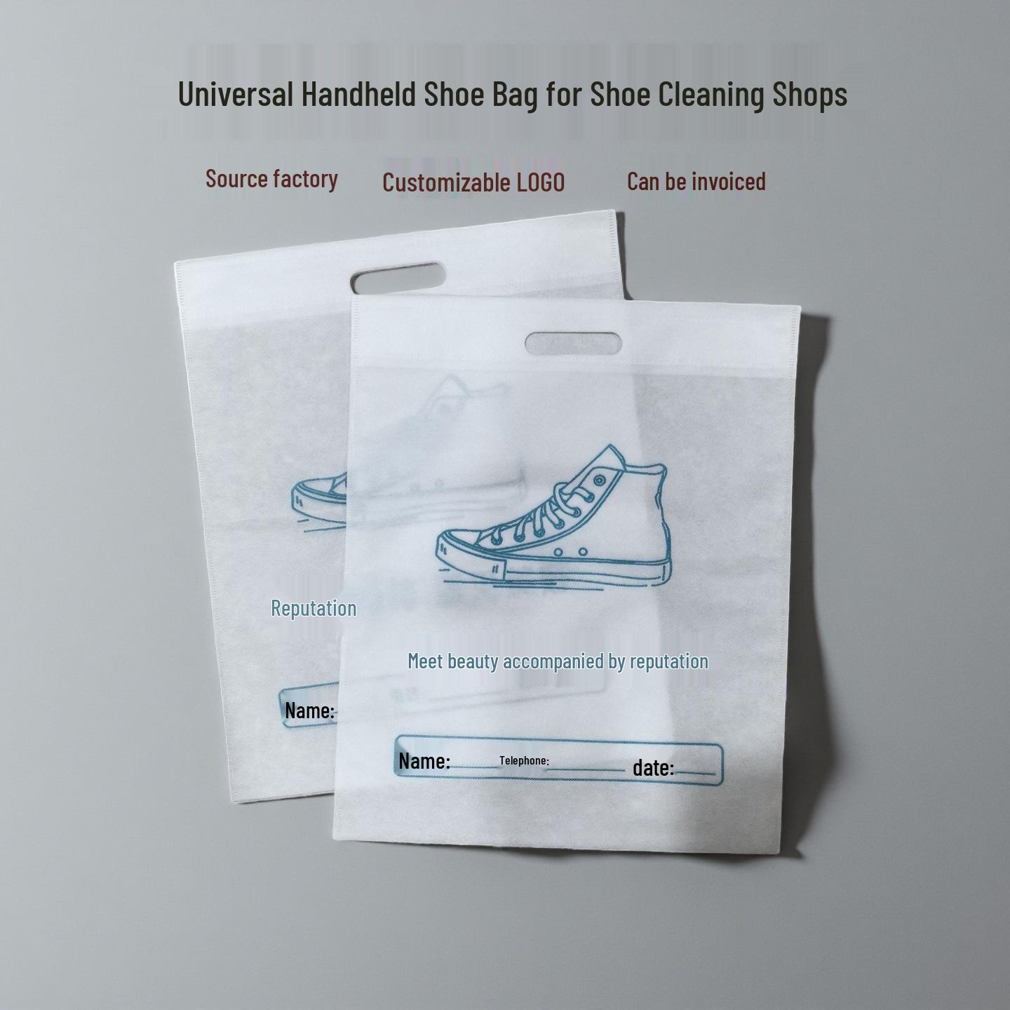 Customizable Non-Woven Tote for Shoe Cleaning Shops – Disposable, Thickened Fabric, Add Your Logo Hand Carry 45*36
Customizable Non-Woven Tote for Shoe Cleaning Shops – Disposable, Thickened Fabric, Add Your Logo Hand Carry 45*36