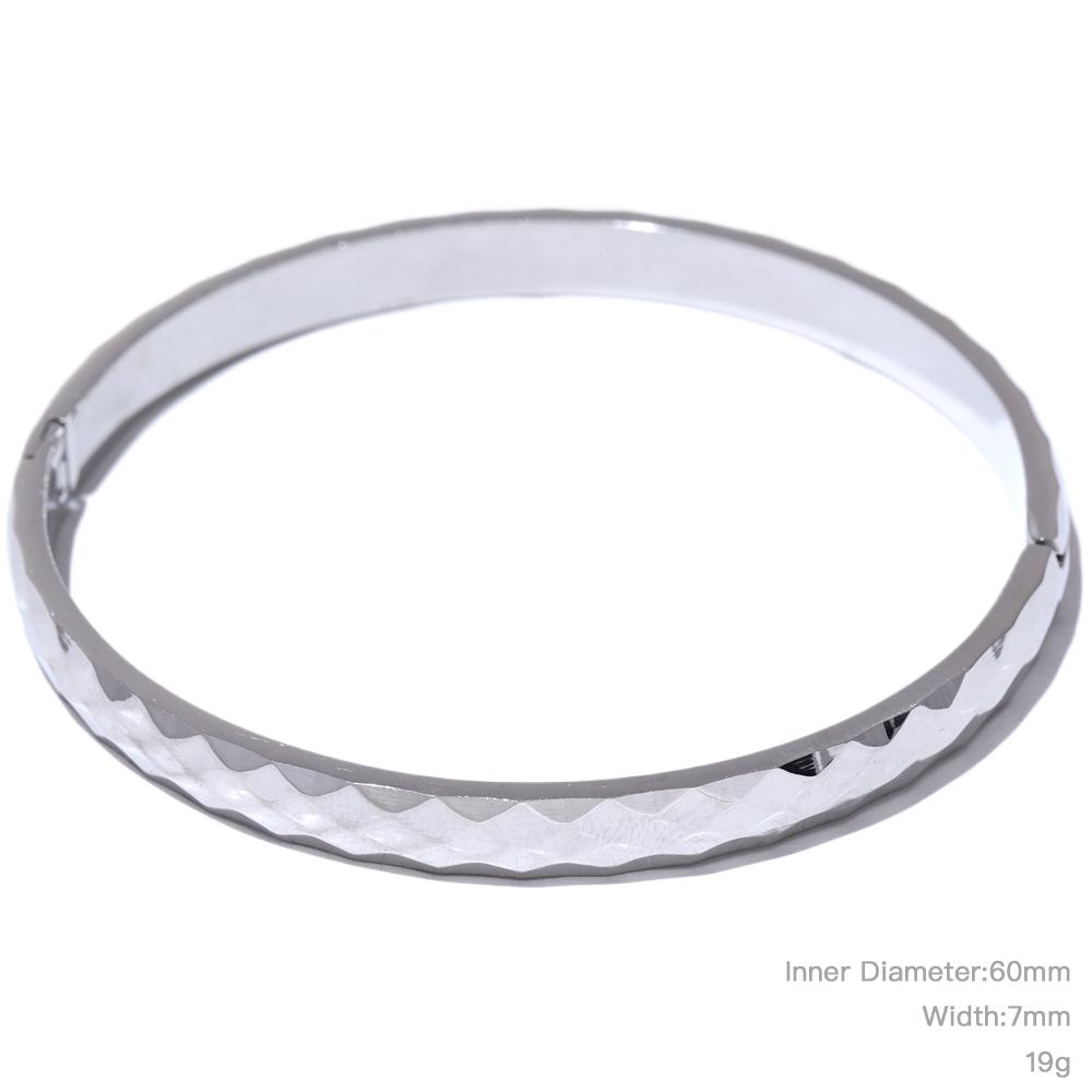 Yhpup 60mm 316l Stainless Steel Round Texture Bracelet Bangle Gold Silver Color Metal Waterproof Wrist Jewelry Bijoux Gift
Yhpup 60mm 316l Stainless Steel Round Texture Bracelet Bangle Gold Silver Color Metal Waterproof Wrist Jewelry Bijoux Gift