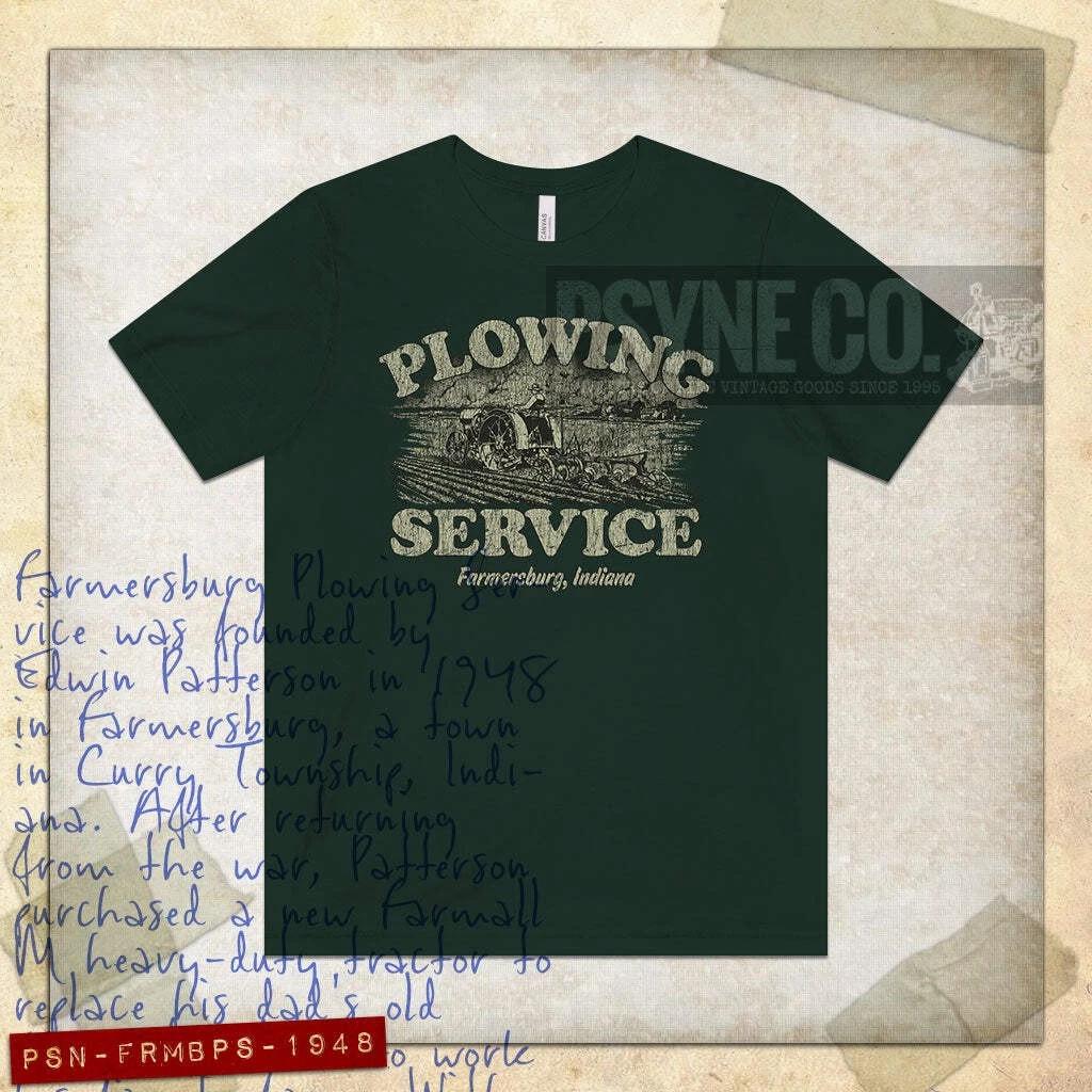 Farmersburg Plowing Service 1948 Vintage Men s T shirt 3XL
Farmersburg Plowing Service 1948 Vintage Men s T shirt 3XL