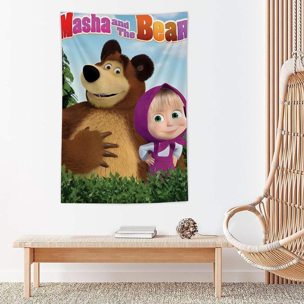 Cartoon MMasha And The Bear Tapestry Microfiber Wall Hanging For Bedroom Living Room Decor Outdoor Festival Bar Background 74x94cm(29x37in)
Cartoon MMasha And The Bear Tapestry Microfiber Wall Hanging For Bedroom Living Room Decor Outdoor Festival Bar Background 74x94cm(29x37in)