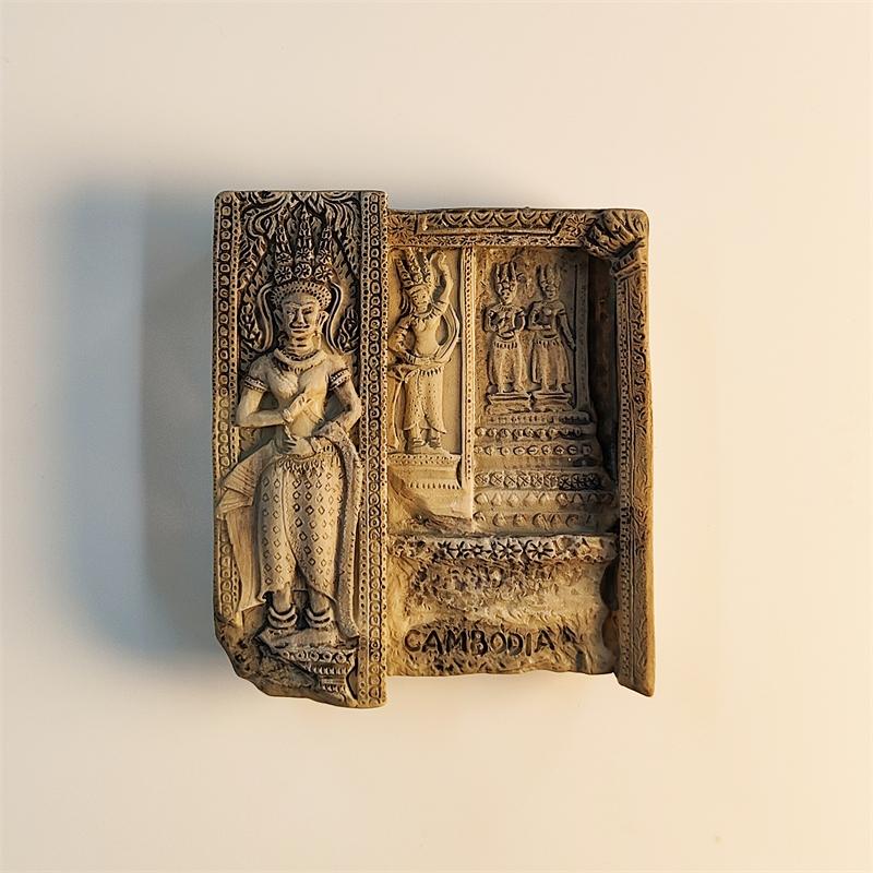 Cambodia Angkor Wat Shiguan Goddess 3D Stereoscopic Tourism souvenirs Resin painting Decoration home Refrigerator magnets
Cambodia Angkor Wat Shiguan Goddess 3D Stereoscopic Tourism souvenirs Resin painting Decoration home Refrigerator magnets