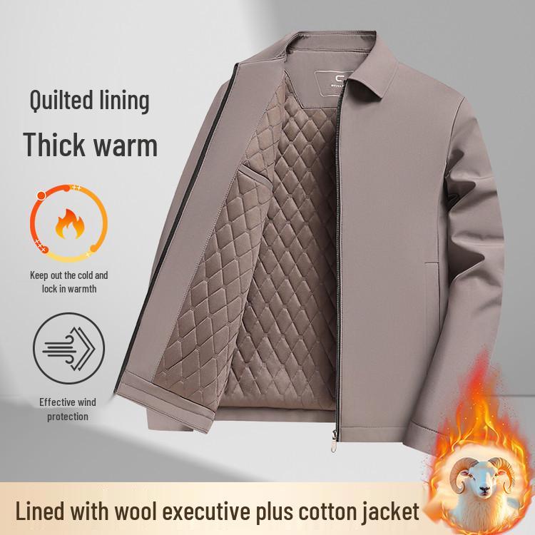 Men s Winter Cotton Jacket: Warm, Thickened, for Middle-Aged and Elderly Business Wear. L хакі
Men s Winter Cotton Jacket: Warm, Thickened, for Middle-Aged and Elderly Business Wear. L хакі