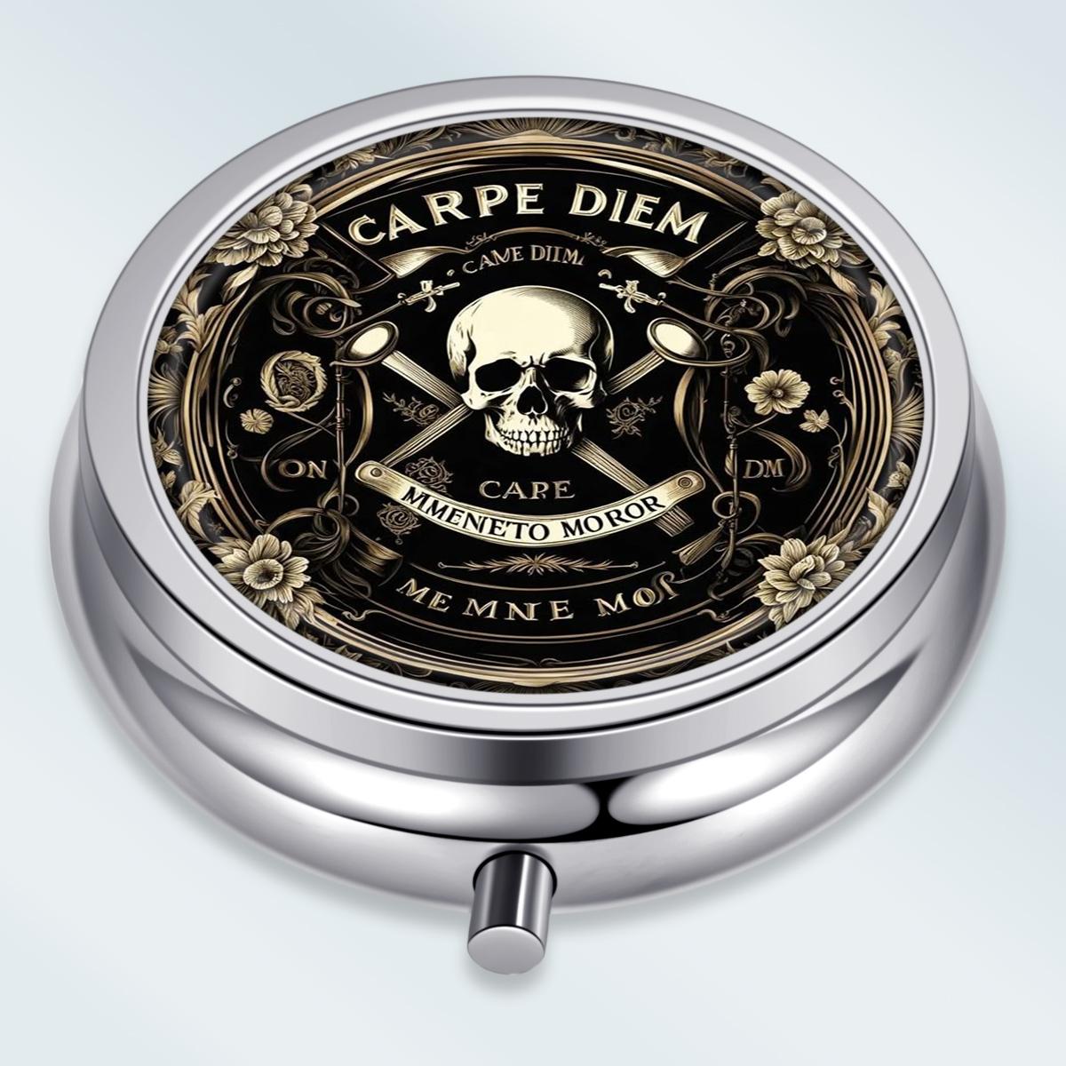 Portable Pill Box with 3 Compartments, Mini Metal Medicine Organizer Case, Cute Printed Pill Container for Vitamins, Pills, Jewelry, Travel, Daily Use
Portable Pill Box with 3 Compartments, Mini Metal Medicine Organizer Case, Cute Printed Pill Container for Vitamins, Pills, Jewelry, Travel, Daily Use