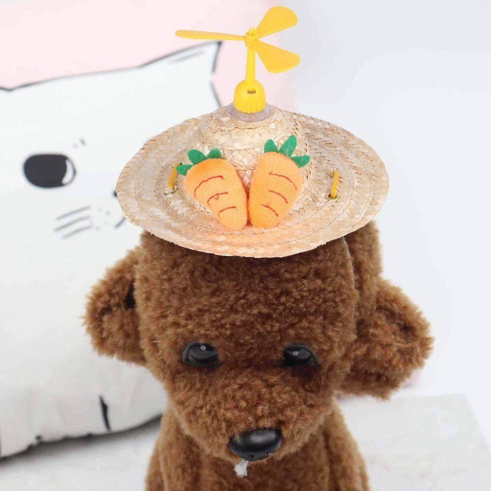 Strap Handmade Woven Wide Brim Pet Supplies Cat Straw Hat Dog Sunshade Hat Dog Fisherman hat M-bee
Strap Handmade Woven Wide Brim Pet Supplies Cat Straw Hat Dog Sunshade Hat Dog Fisherman hat M-bee