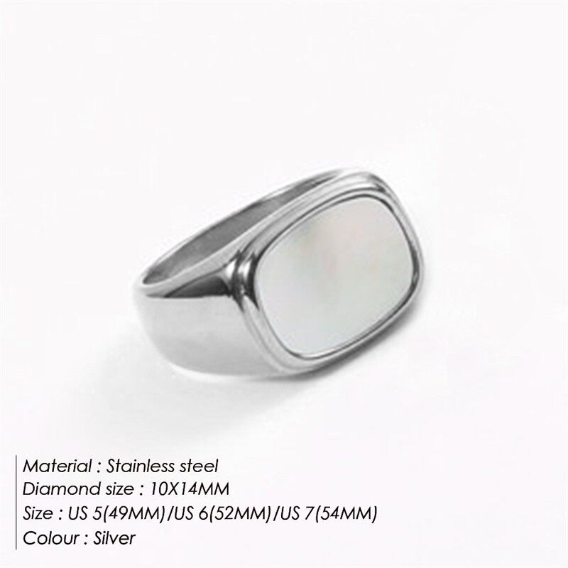 Emanco Ring Titanium Steel Women s Non-Fading Simplicity and Exaggeration Gold Fashion Ins White Shell Stainless Steel Ring Us5-Diameter 16mm Circumference 49mm
Emanco Ring Titanium Steel Women s Non-Fading Simplicity and Exaggeration Gold Fashion Ins White Shell Stainless Steel Ring Us5-Diameter 16mm Circumference 49mm