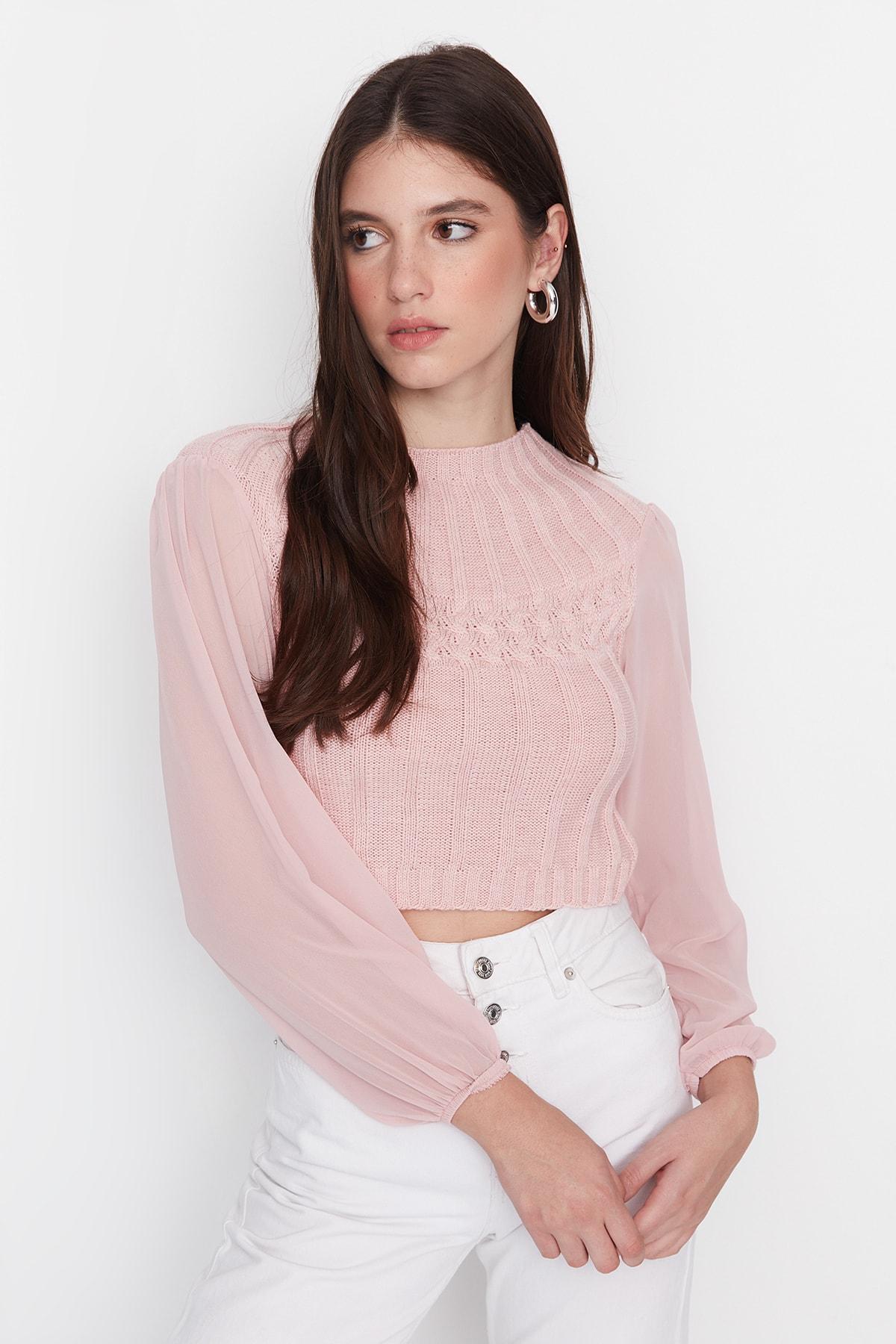 Свитер - Розовый - Классический крой 
Свитер - Розовый - Классический крой