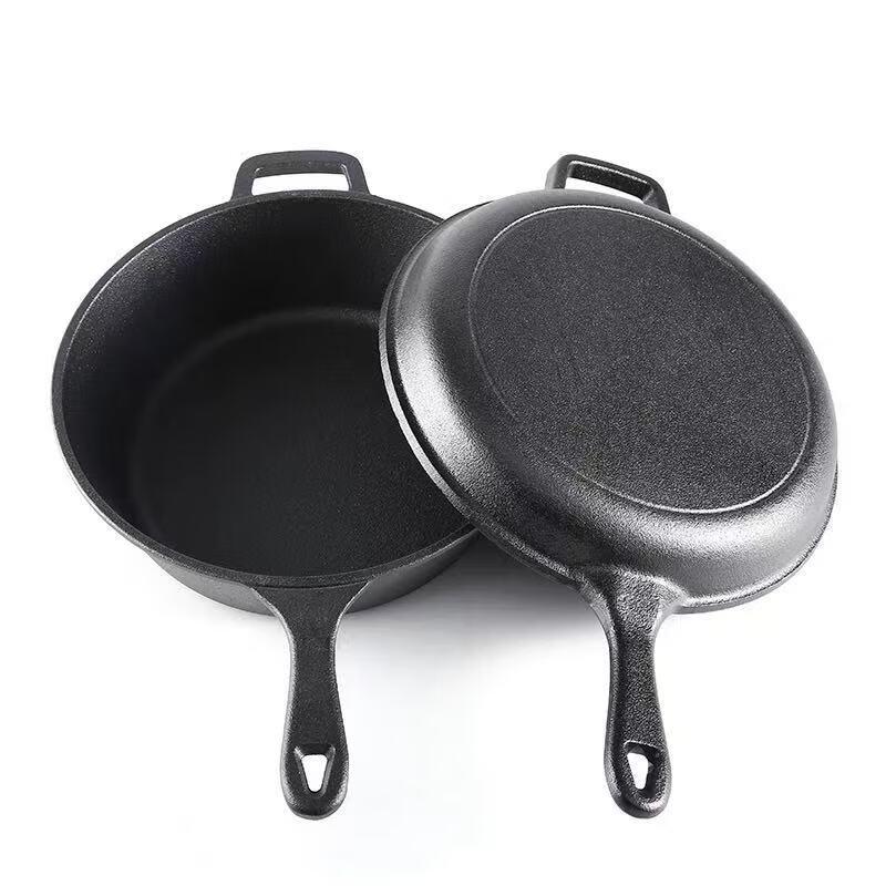 ZISIZ 26cm Cast Iron Dual-Use Frying & Stew Pot
ZISIZ 26cm Cast Iron Dual-Use Frying & Stew Pot