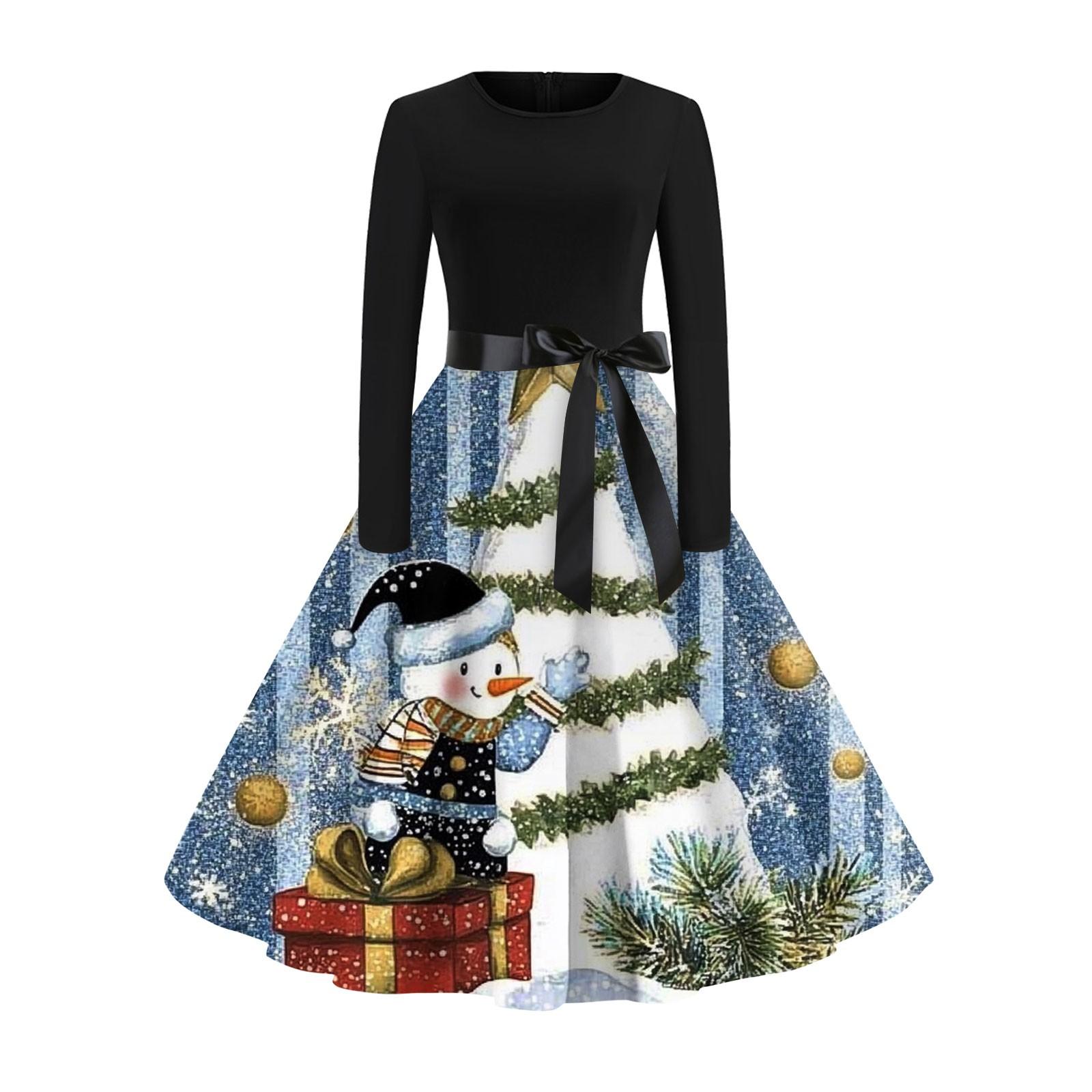 Рождественский принт расклешенное платье для женщин платье с длинным рукавом полые вечерние повседневные платья XXXXL белый
Рождественский принт расклешенное платье для женщин платье с длинным рукавом полые вечерние повседневные платья XXXXL белый