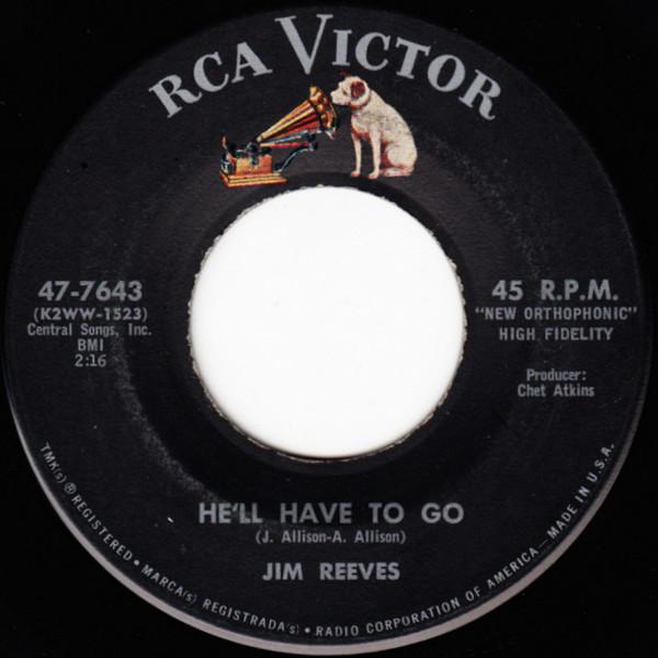7inch Record JIM REEVES Hell Have To Go In A Mansion Sta RCA1168 RCA VICTOR 1959 UK CountryFolk Used
7inch Record JIM REEVES Hell Have To Go In A Mansion Sta RCA1168 RCA VICTOR 1959 UK CountryFolk Used