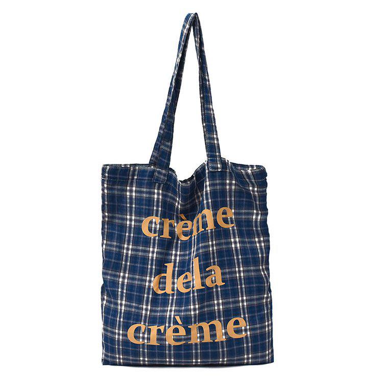 Korean Style Plaid Women s Canvas Tote Bag - Lightweight, Large Capacity, Single Shoulder Handbag for Students синий
Korean Style Plaid Women s Canvas Tote Bag - Lightweight, Large Capacity, Single Shoulder Handbag for Students синий