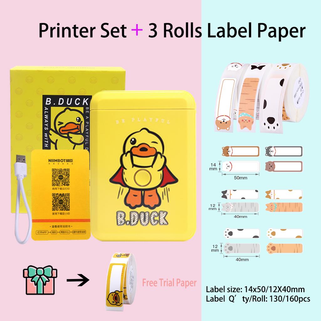 Niimbot D110 Color Duck Pocket термопринтер для этикеток, мини-бесчернильный принтер для этикеток, сделай сам, наклейки, бумажные цветные этикетки, Papeles Etiquetas
Niimbot D110 Color Duck Pocket термопринтер для этикеток, мини-бесчернильный принтер для этикеток, сделай сам, наклейки, бумажные цветные этикетки, Papeles Etiquetas