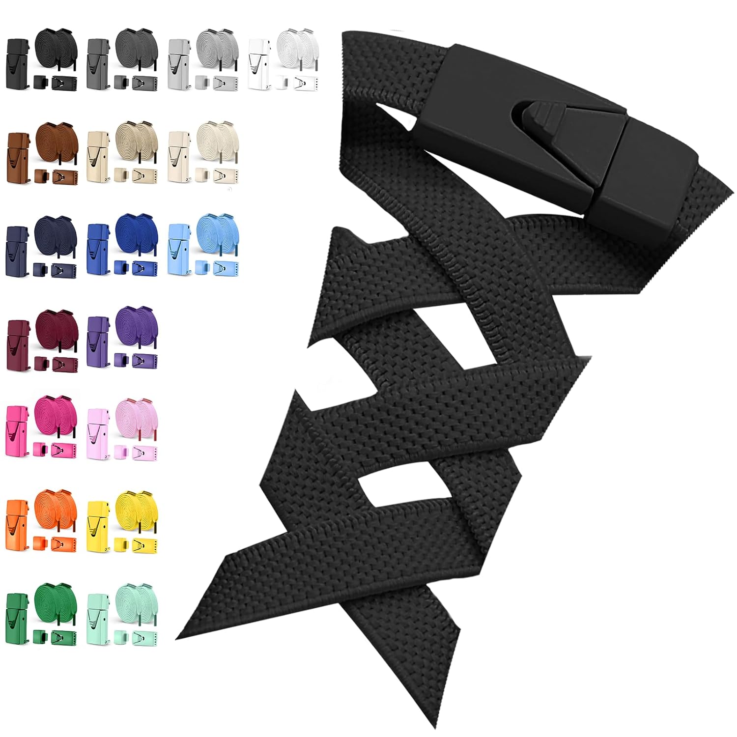 ARUTANU No-tie shoelaces 19 colors Sneakers Laces Rubber Kids Stretch
ARUTANU No-tie shoelaces 19 colors Sneakers Laces Rubber Kids Stretch