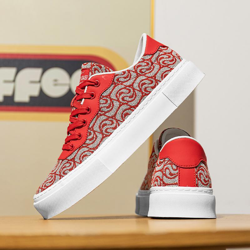 Fashion Four Seasons British Trend Canvas Men s Board Comfortable and Wear-resistant Men s Sneakers Versatile Men s Casual 44 червоний
Fashion Four Seasons British Trend Canvas Men s Board Comfortable and Wear-resistant Men s Sneakers Versatile Men s Casual 44 червоний