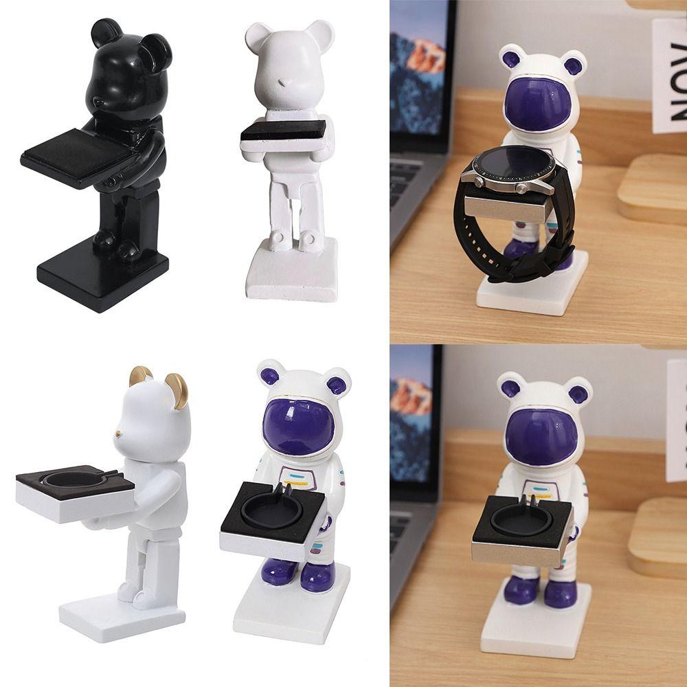 Astronaut Bear Cartoon Bear Watch Holder Smart Watch Stand for For Apple Watch Home Decorations білий/золотий
Astronaut Bear Cartoon Bear Watch Holder Smart Watch Stand for For Apple Watch Home Decorations білий/золотий
