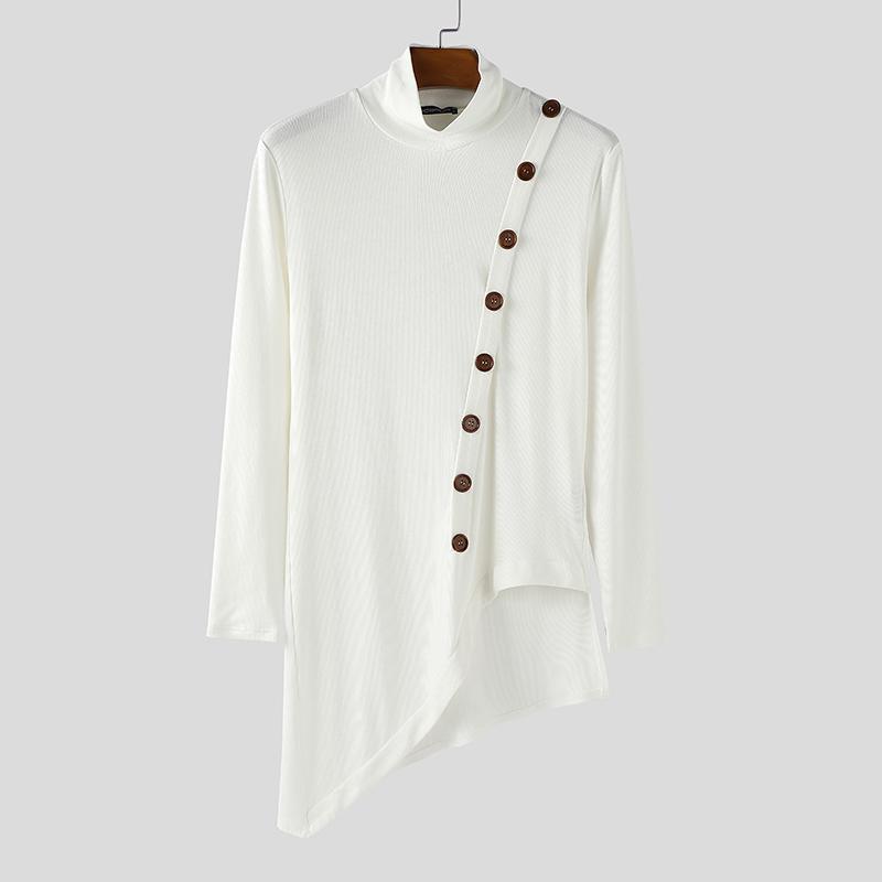 INCERUN Мужская водолазка с длинным рукавом, пэчворк, разрезы, нерегулярный рубчик, повседневные топы, майки L белый
INCERUN Мужская водолазка с длинным рукавом, пэчворк, разрезы, нерегулярный рубчик, повседневные топы, майки L белый