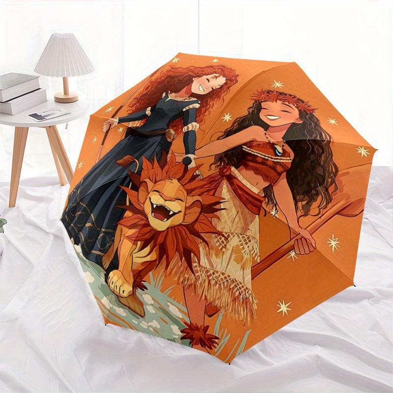 1pc Merida Moana and Simba Automatic Opening and Closing Umbrella, Lightweight 3-Fold, With Cute Cartoon Characters, Suitable for Home, Outd
1pc Merida Moana and Simba Automatic Opening and Closing Umbrella, Lightweight 3-Fold, With Cute Cartoon Characters, Suitable for Home, Outd