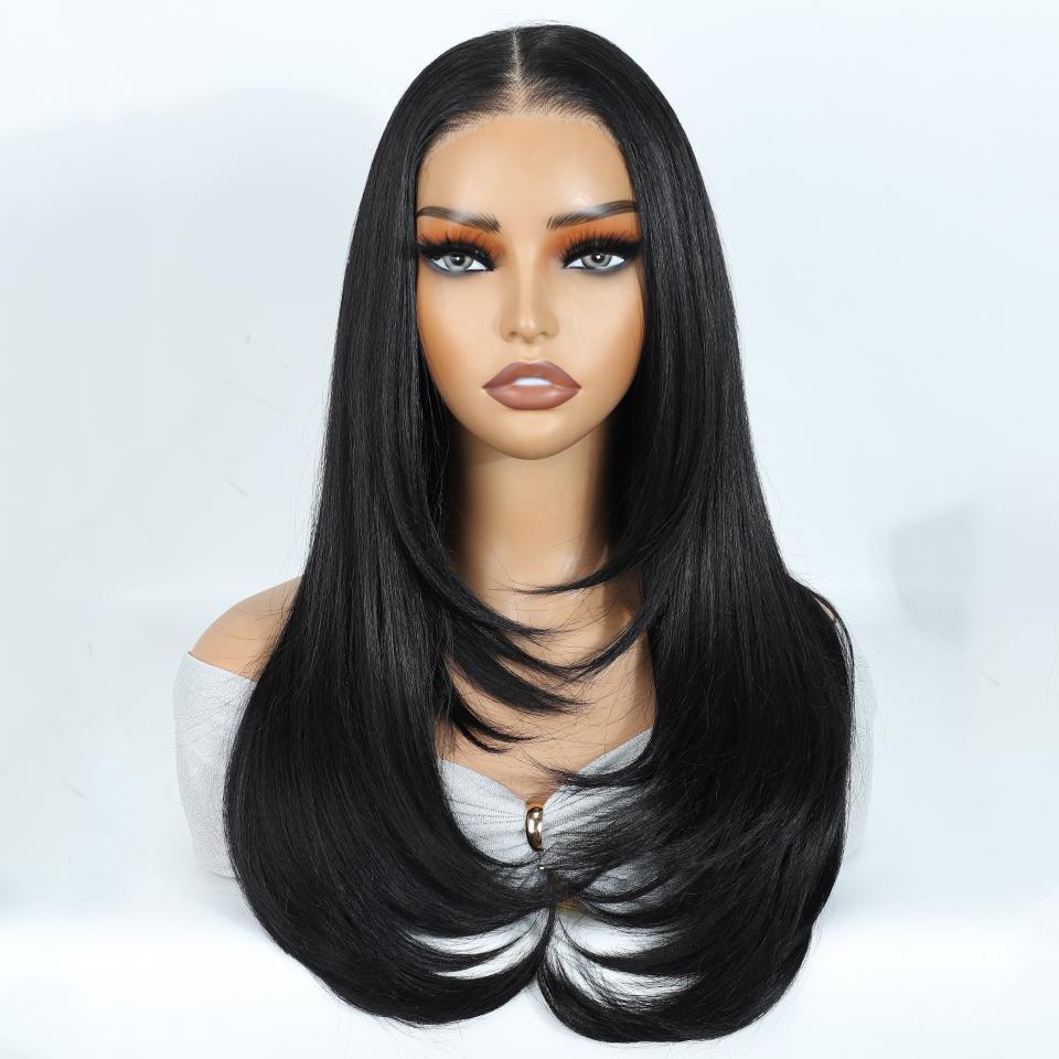FREEDOM Straight Synthetic Lace Front Wigs For Women 24 Layered Lace Wig Ombre Brown 6x4 Pre Plucked Wear and Go Glueless Wig (as the picture,24inches)
FREEDOM Straight Synthetic Lace Front Wigs For Women 24 Layered Lace Wig Ombre Brown 6x4 Pre Plucked Wear and Go Glueless Wig (as the picture,24inches)