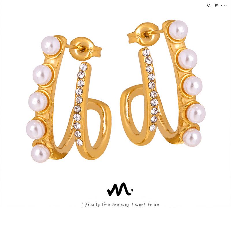 Niche Luxury Double-Layer Titanium Earrings with Imitation Pearl and Czech Crystal
Niche Luxury Double-Layer Titanium Earrings with Imitation Pearl and Czech Crystal