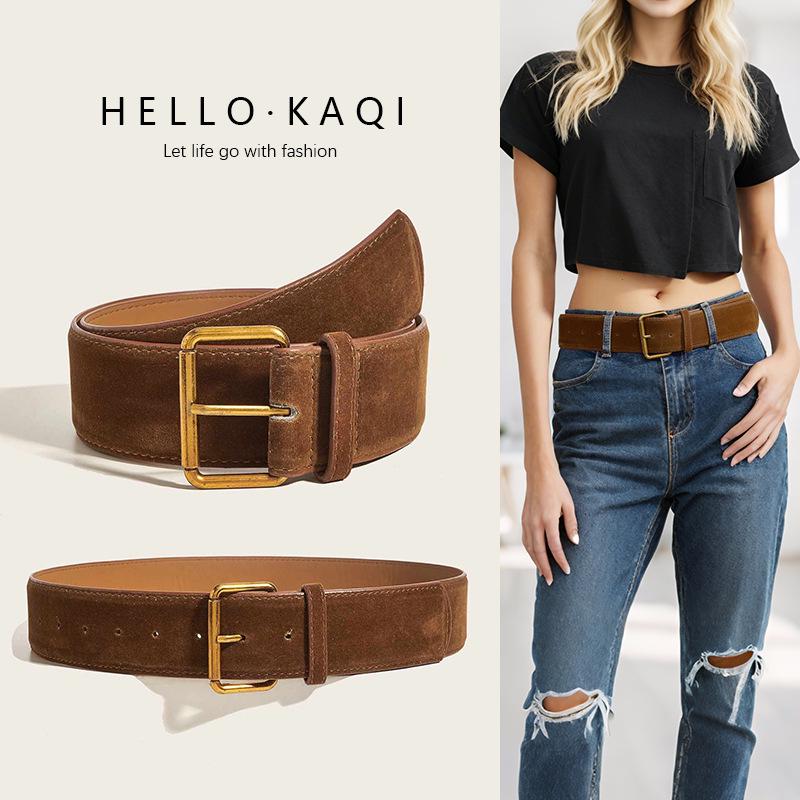 Velvet Retro Brown Wide Waistband Belt for Women - 2025 Style Accessory for Skirts, Jeans, and Coats Width 4.8cm, Length 120cm
Velvet Retro Brown Wide Waistband Belt for Women - 2025 Style Accessory for Skirts, Jeans, and Coats Width 4.8cm, Length 120cm