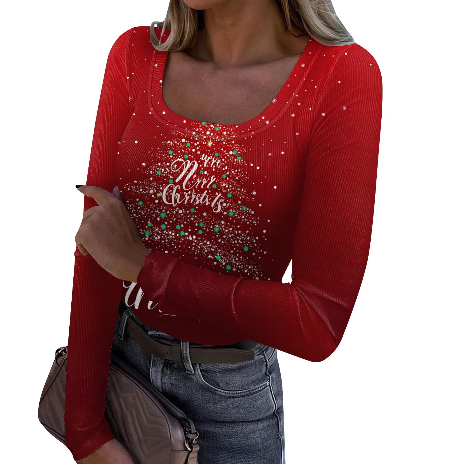 Женская мода Slim Bottom Casual с длинным рукавом и рождественским принтом пуловер с U-образным вырезом XXL
Женская мода Slim Bottom Casual с длинным рукавом и рождественским принтом пуловер с U-образным вырезом XXL