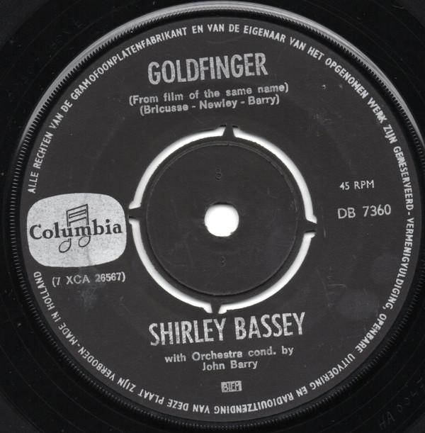 7inch Record SHIRLEY BASSEY Goldfinger DB7360 Columbia 1964 Netherland Jazz Used
7inch Record SHIRLEY BASSEY Goldfinger DB7360 Columbia 1964 Netherland Jazz Used