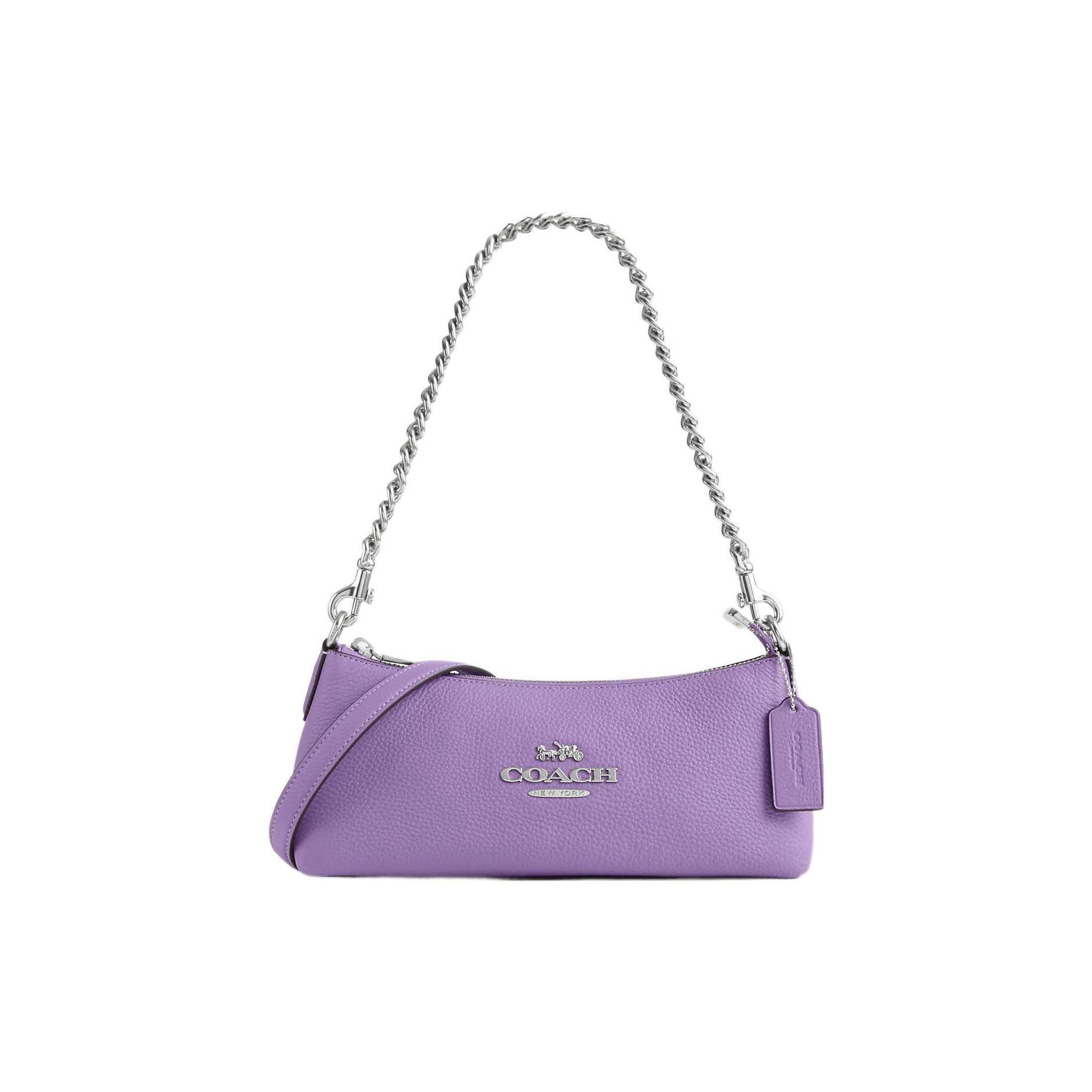 Coach Charlotte 25 Silver Logo Zipper Pocket Pebble Leather Shoulder Bag Women shoulder bag Purple CL407-SVII Basic Set (Bag+Dust Bag)
Coach Charlotte 25 Silver Logo Zipper Pocket Pebble Leather Shoulder Bag Women shoulder bag Purple CL407-SVII Basic Set (Bag+Dust Bag)