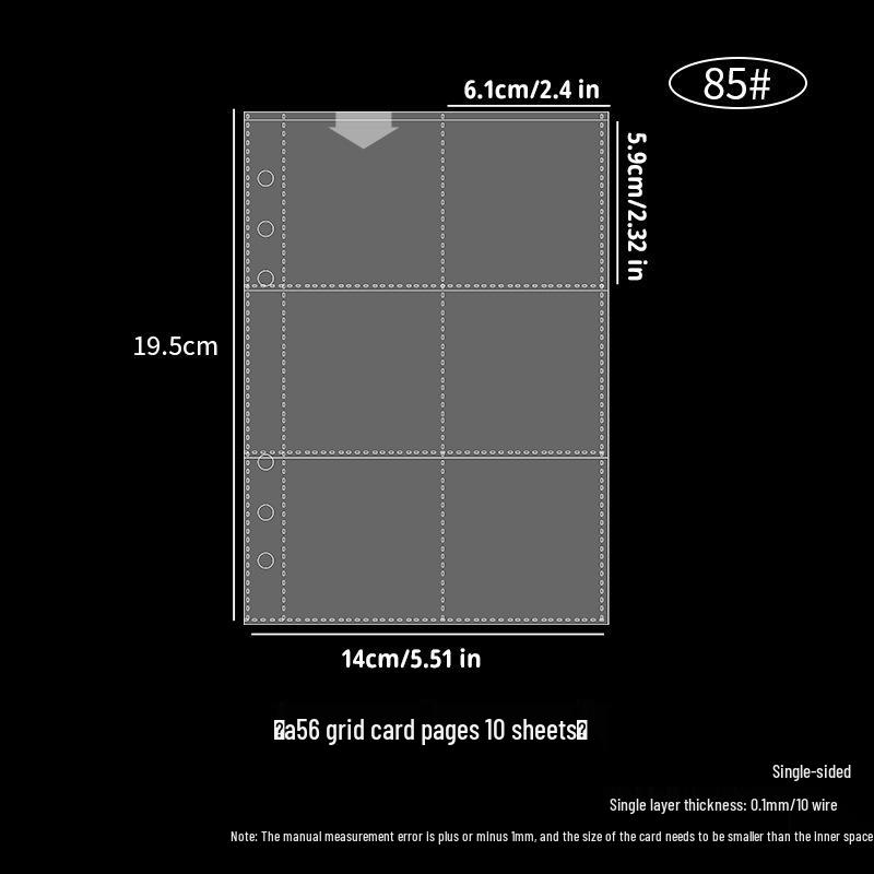 Компактный нескользящий прозрачный альбом для карточек формата А5 с 3-дюймовыми четырехлистными страницами для хранения небольших карточек
Компактный нескользящий прозрачный альбом для карточек формата А5 с 3-дюймовыми четырехлистными страницами для хранения небольших карточек